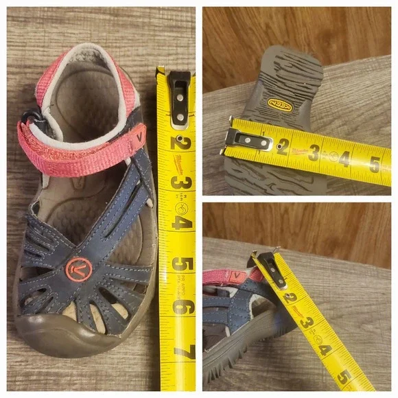 Keen Rose Adjustable Strap Hiking Sandals Toddler Size 9 Navy Pink - Picture 12 of 12